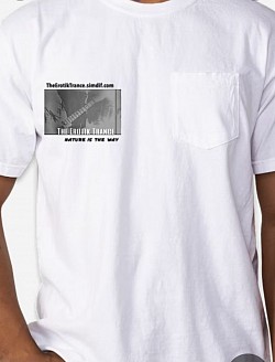 Black & White (Equal Expression) The Erotik Trance Co. Cotten Shirt With Pocket - $18.89