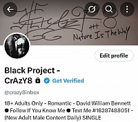 X: Black Project - CrAzY8 @crazy8inbox